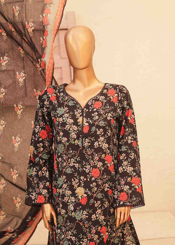 Bin Saeed Fabric - SMPR-0226- 3 Piece Printed Stitched Suit