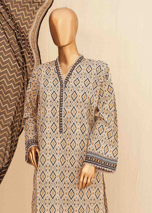 SMPR-0227 - 3 Piece Printed Stitched Suit