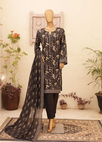 Bin Saeed Fabric - SMPR-0342- 3 Piece Printed Stitched Suit