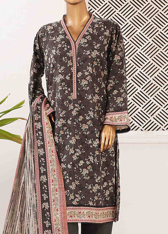 Bin Saeed Fabric - SMPR-0346- 3 Piece Printed Stitched Suit