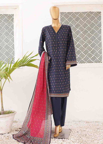 Bin Saeed Fabric - SMPR-0406- 3 Piece Printed Stitched Suit