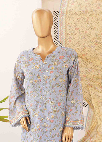 Bin Saeed Fabric - SMPR-0415- 3 Piece Printed Stitched Suit