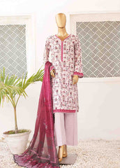SMPR-0416- 3 Piece Printed Stitched Suit