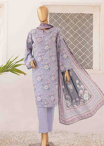 Bin Saeed Fabric - SMPR-0421 A- 3 Piece Printed Stitched Suit