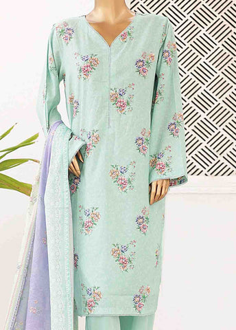 Bin Saeed Fabric - SMPR-0422- 3 Piece Printed Stitched Suit
