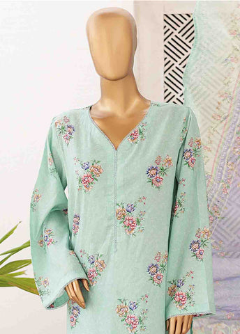 Bin Saeed Fabric - SMPR-0422- 3 Piece Printed Stitched Suit
