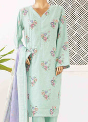 SMPR-0422- 3 Piece Printed Stitched Suit