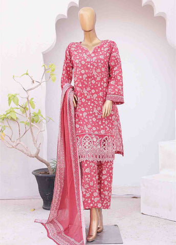 Bin Saeed Fabric - SMTB-0143- 3 Piece Embroidered Stitched Suit
