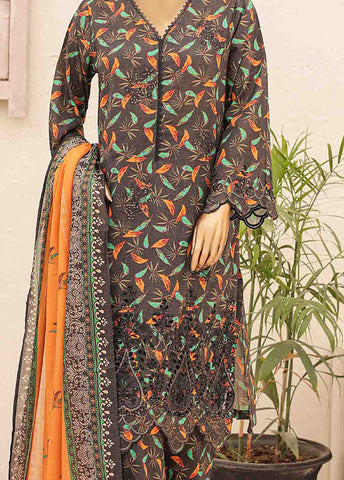 Bin Saeed Fabric - SMTB-0148 B- 3 Piece Embroidered Stitched Suit