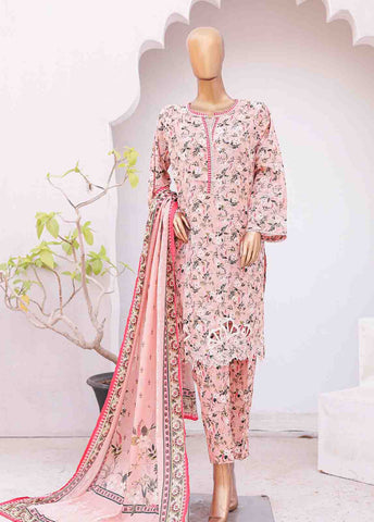 Bin Saeed Fabric - SMTB-0151 A- 3 Piece Embroidered Stitched Suit