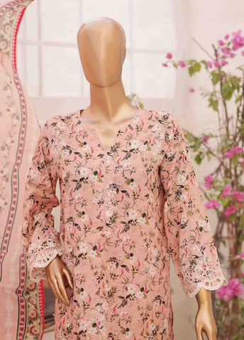 Bin Saeed Fabric - SMTB-0151 B- 3 Piece Embroidered Stitched Suit