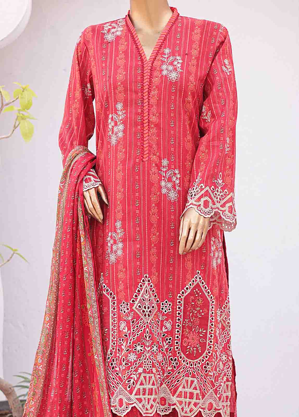 Bin Saeed Fabric - SMTB-0152- 3 Piece Embroidered Stitched Suit