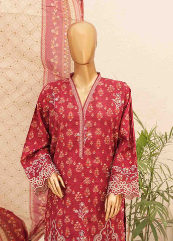 Bin Saeed Fabric - SMTB-0159- 3 Piece Embroidered Stitched Suit