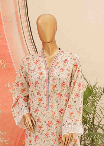 Bin Saeed Fabric - SMTB-0163- 3 Piece Embroidered Stitched Suit