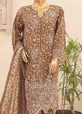 Bin Saeed Fabric - SMTB-0174- 3 Piece Embroidered Stitched Suit