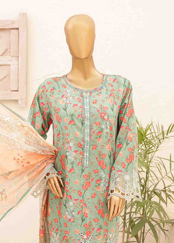 Bin Saeed Fabric - SMTB-0179- 3 Piece Embroidered Stitched Suit