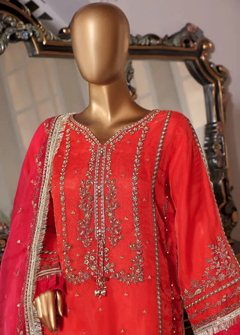 Bin Saeed Fabric - SPF-D39 -  3 Piece Organza Formal