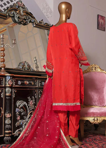 Bin Saeed Fabric - SPF-D39 -  3 Piece Organza Formal