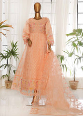STS-001- 3 Piece Organza Stitched Suit