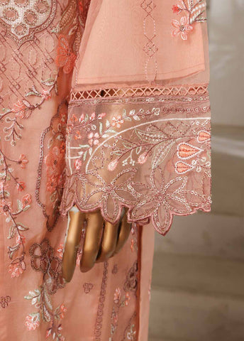 Bin Saeed Fabric - STS-003 M- 3 Piece Organza Stitched Suit