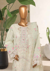 STS-006 U- 3 Piece Organza Stitched Suit