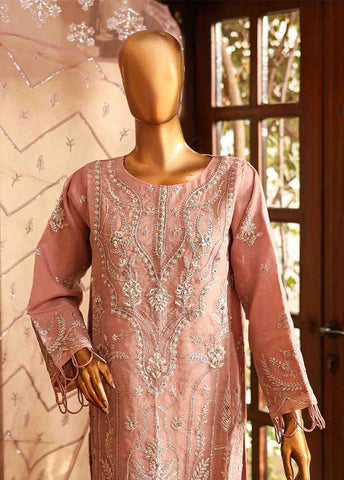 Bin Saeed Fabric - STS-006 - 3 Piece Embroidered Organza