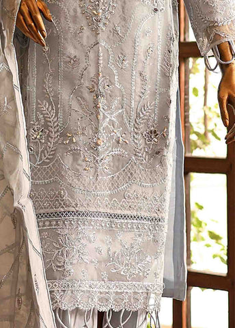 Bin Saeed Fabric - STS-006 A- 3 Piece Embroidered Organza