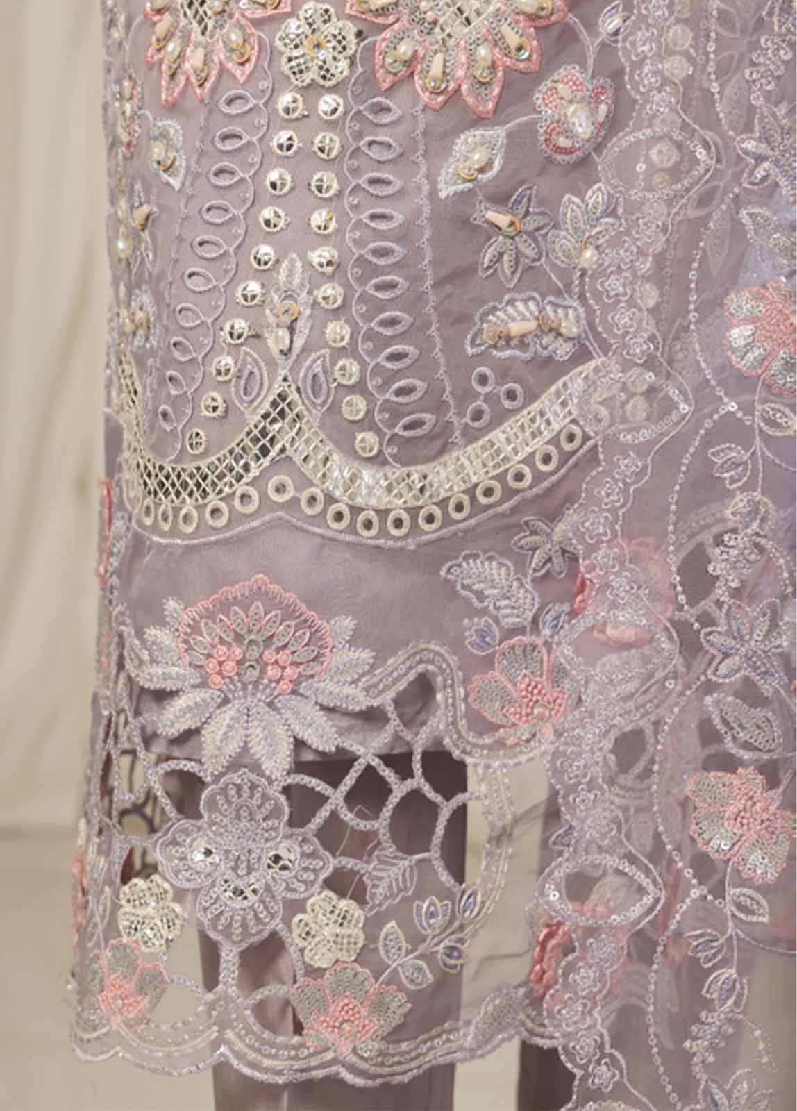 Bin Saeed Fabric - STS-009- 3 Piece Chiffon Stitched Suit