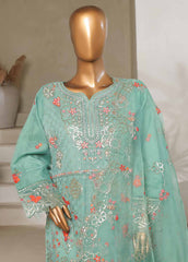 STS-010 M- 3 Piece Organza Stitched Suit