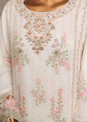 STSC-014 U- 3 Piece Chiffon Stitched Suit