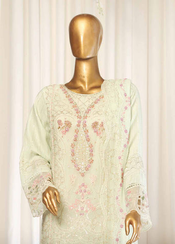 Bin Saeed Fabric - STSC-015- 3 Piece Chiffon Stitched Suit