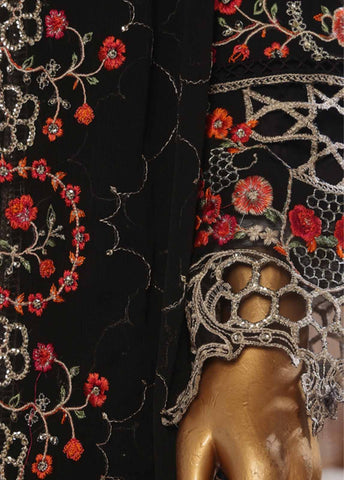Bin Saeed Fabric - STSC-016- 3 Piece Chiffon Stitched Suit