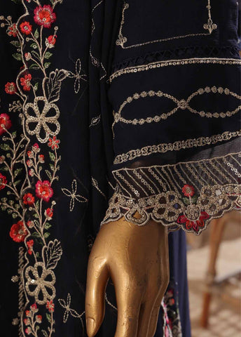 Bin Saeed Fabric - STSC-019- 3 Piece Chiffon Stitched Suit