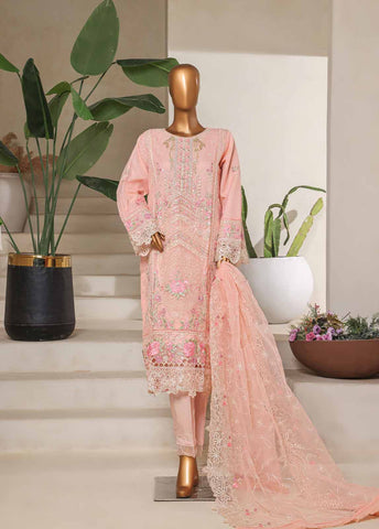Bin Saeed Fabric - STSC-019 U- 3 Piece Chiffon Stitched Suit