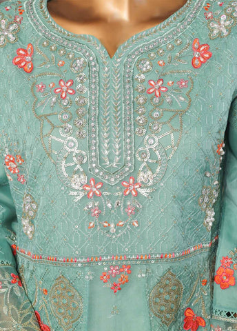 Bin Saeed Fabric - STSC-022 M- 3 Piece Chiffon Stitched Suit