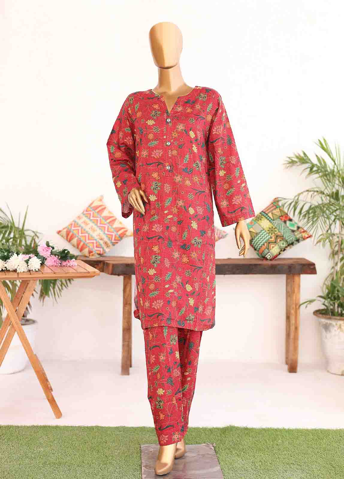 Bin Saeed Fabric - SWCK-028- 2 Piece Printed Stitched Co-Ords