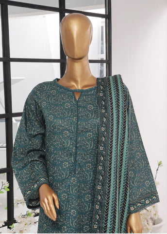 Bin Saeed Fabric - Sm-609- 3 Piece Printed Stitched Suit