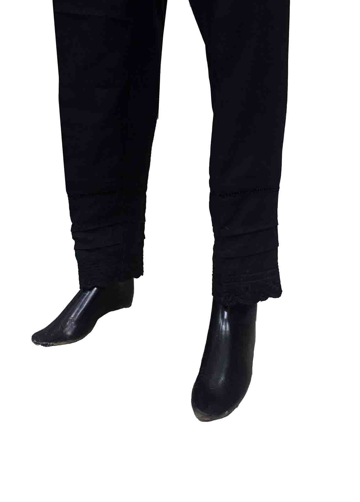 Bin Saeed Fabric - TR-001-Black Cotton Trouser