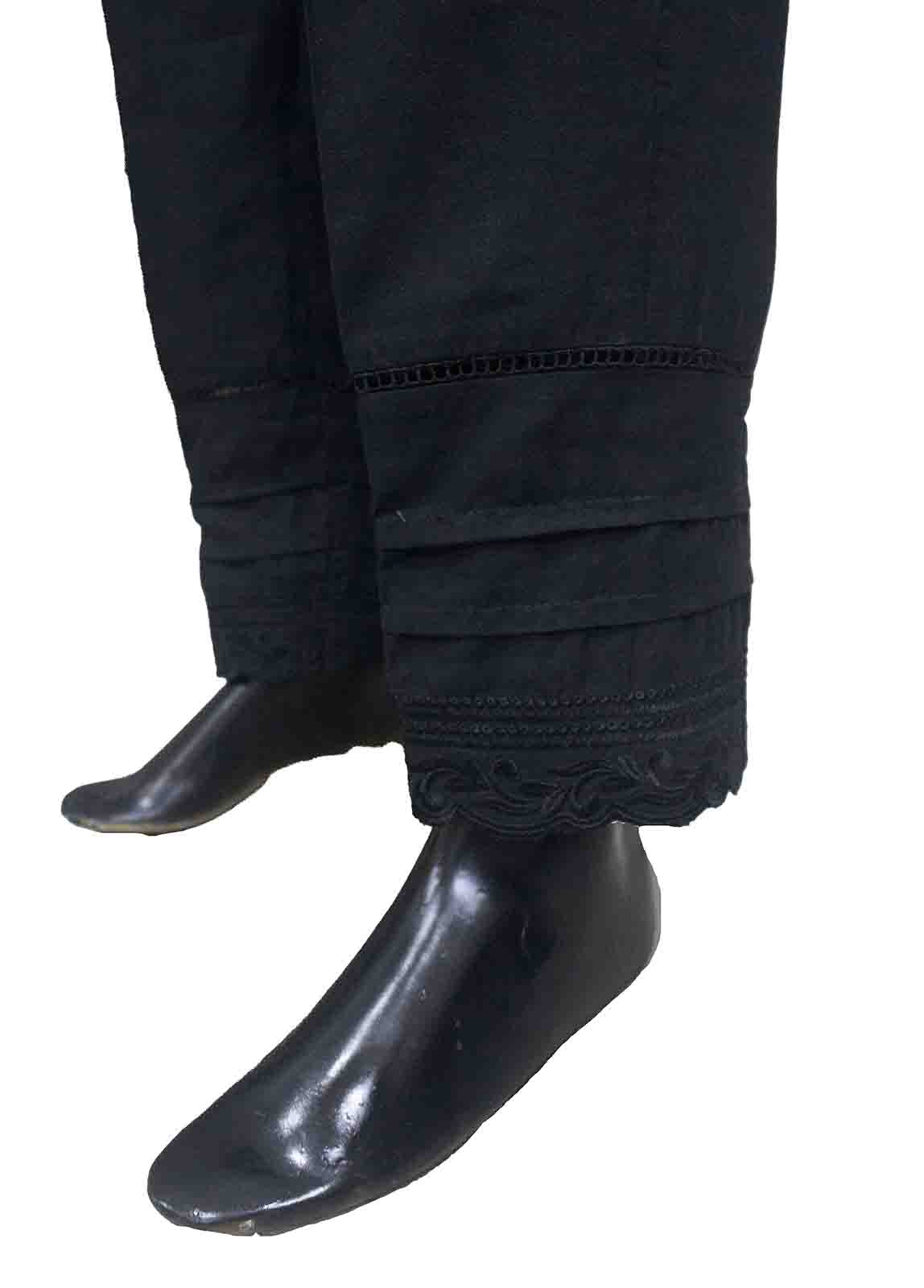 Bin Saeed Fabric - TR-001-Black Cotton Trouser