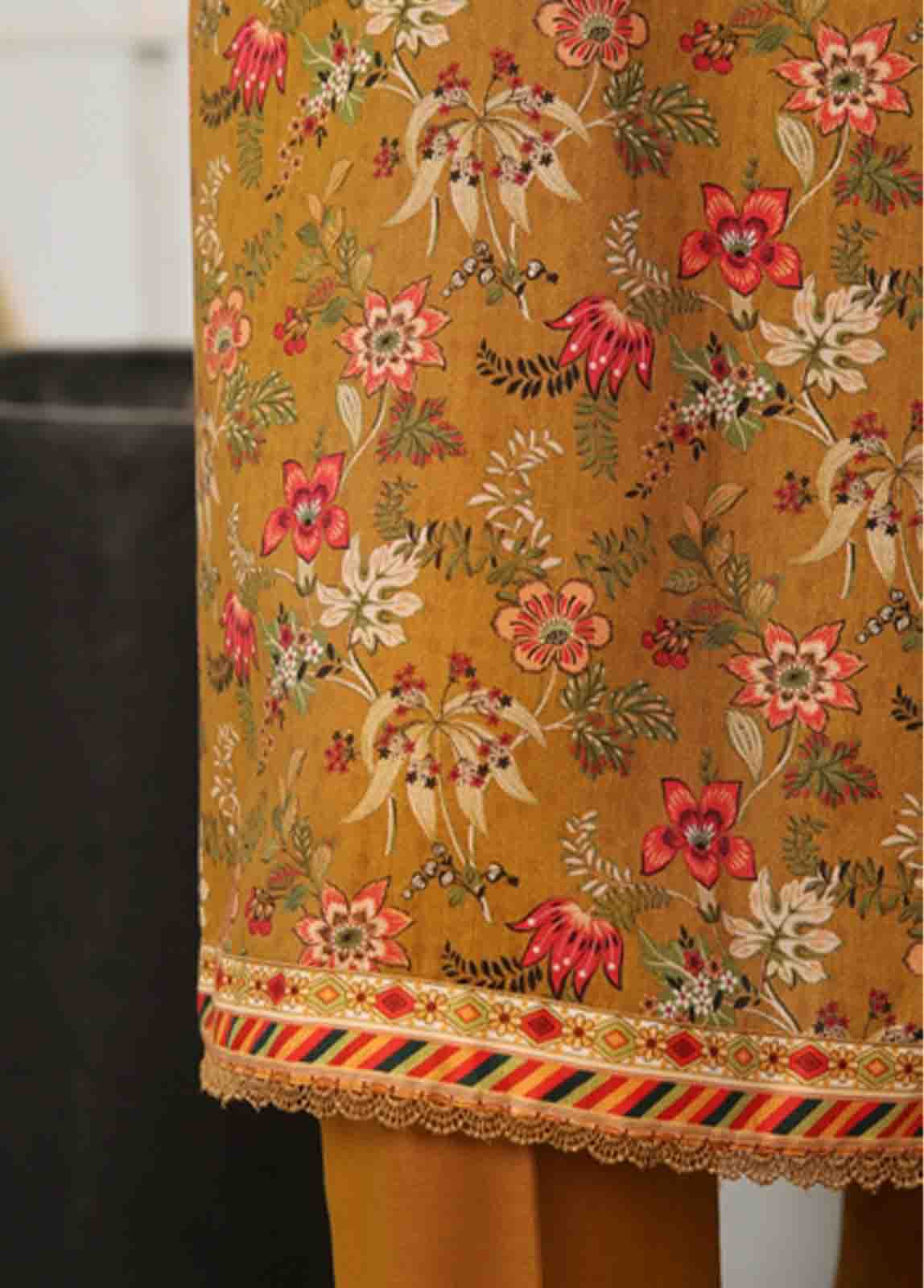 Bin Saeed Fabric - WC-001- 3 Piece Printed Suit