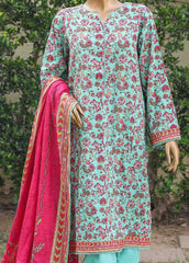 WC-004- 3 Piece Printed Cotton Suit