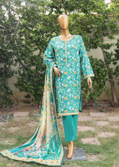 WC-006- 3 Piece Printed Cotton Suit