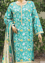 WC-006- 3 Piece Printed Cotton Suit