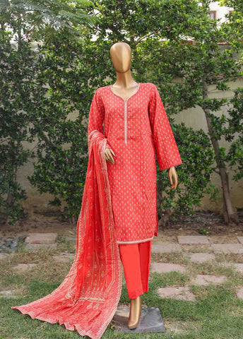 Bin Saeed Fabric - WC-009- 3 Piece Printed Suit