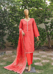 WC-009- 3 Piece Printed Cotton Suit