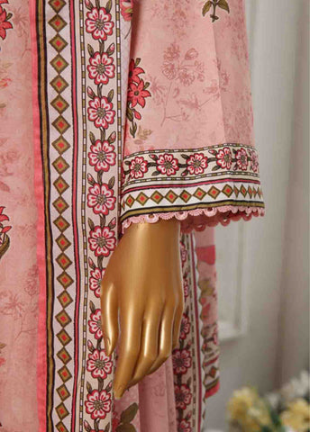 Bin Saeed Fabric - WC-012- 3 Piece Printed Cotton Suit