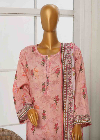 Bin Saeed Fabric - WC-012- 3 Piece Printed Cotton Suit