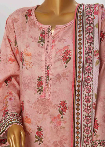 Bin Saeed Fabric - WC-012- 3 Piece Printed Cotton Suit