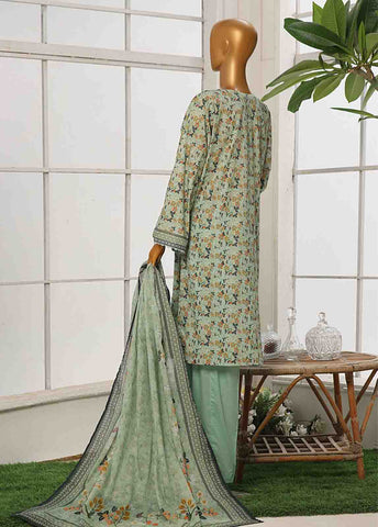 Bin Saeed Fabric - WC-016- 3 Piece Printed Suit