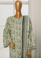 WC-016- 3 Piece Printed Cotton Suit